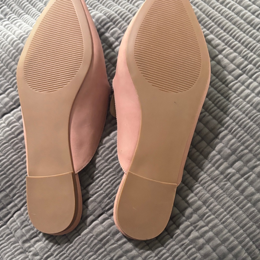 Steve Madden Dusty Pink Chain-Link Pointed Mules - Picture 4 of 4